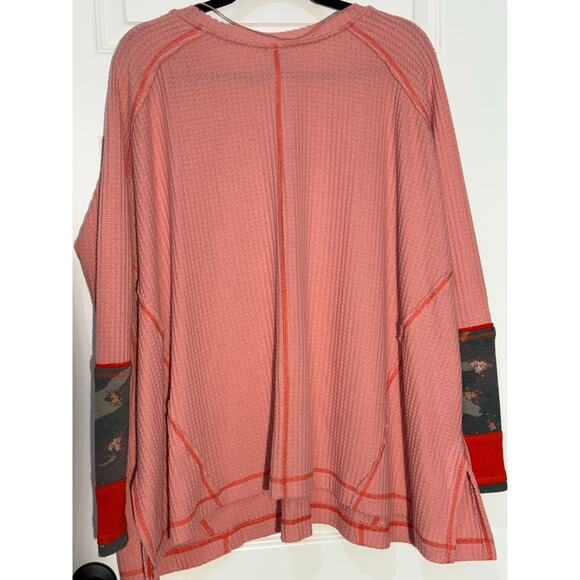 We the Free Free People Lovin Leopard Thermal Long Sleeve Shirt, Women 's Size M - Picture 6 of 8